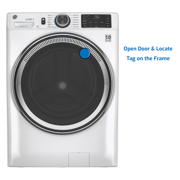 GE front load washer model