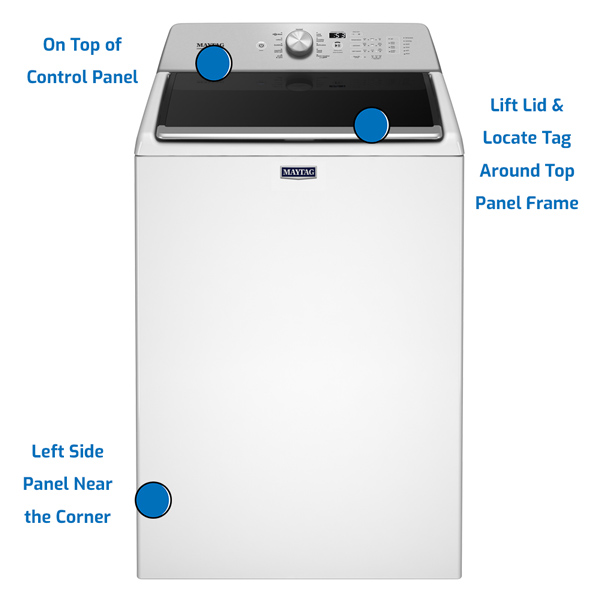 Maytag top load washer model