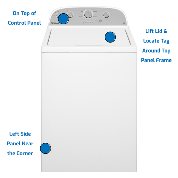 Whirlpool top load washer model