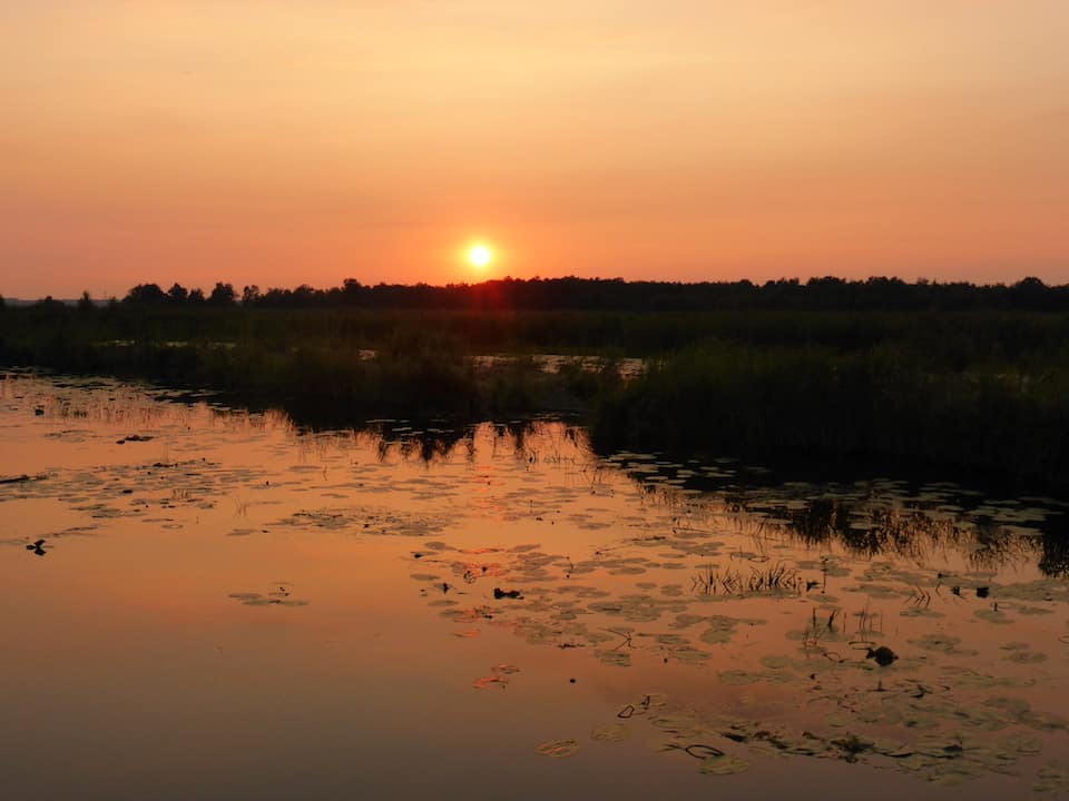 zonsondergang tiemen