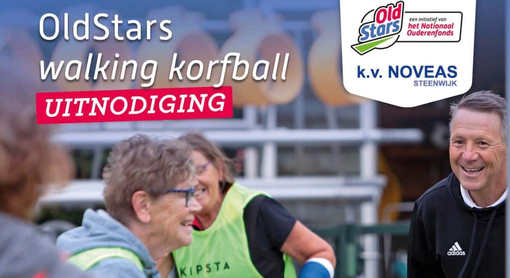 OldStars walking korfball van start bij k.v. Noveas Steenwijk