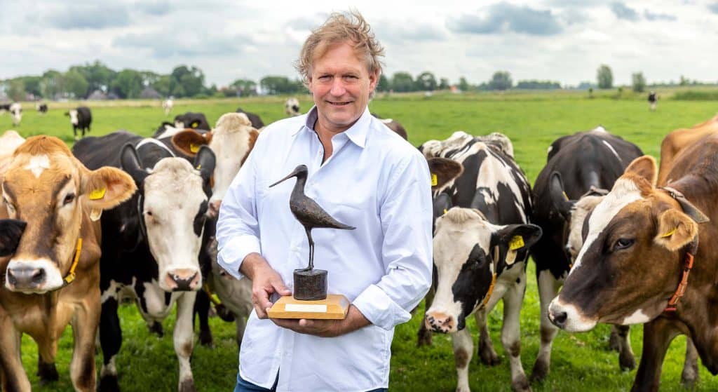 Gouden Grutto voor weidevogelboer Klaas de Lange