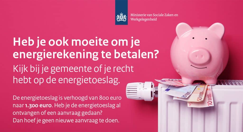 Heeft u de energietoeslag al aangevraagd? Doe het snel!