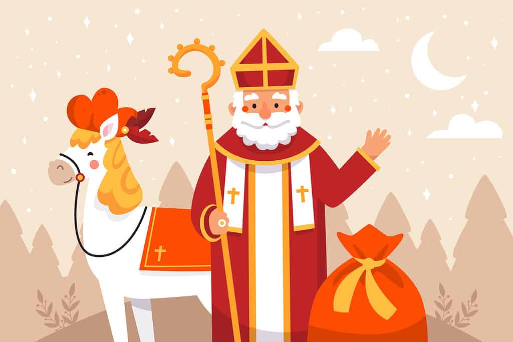 Sinterklaas en zijn pieten doen Staatsbosbeheer Ossenzijl aan