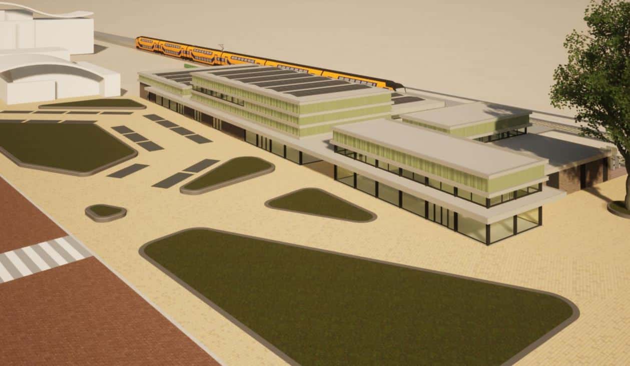 Bovenaanzicht station