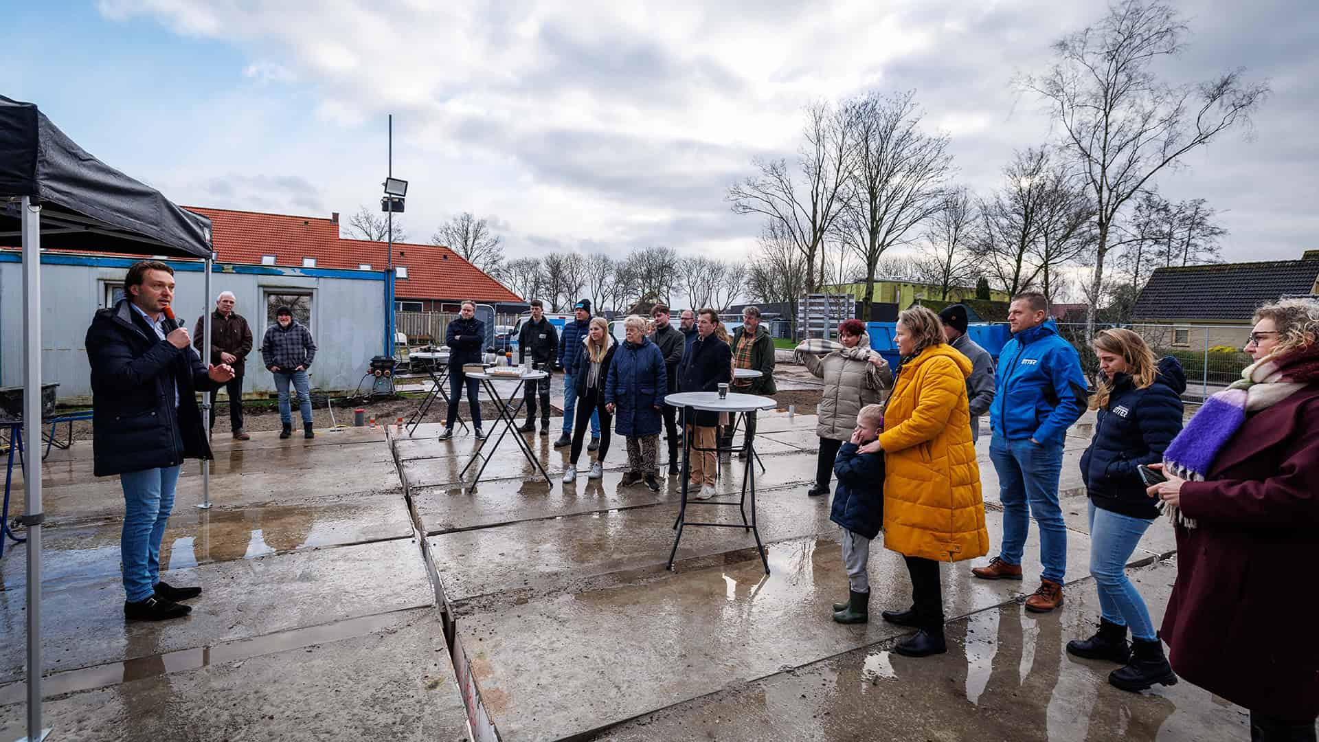 Start bouw Scheerwolde. foto Wilbert Bijzitter