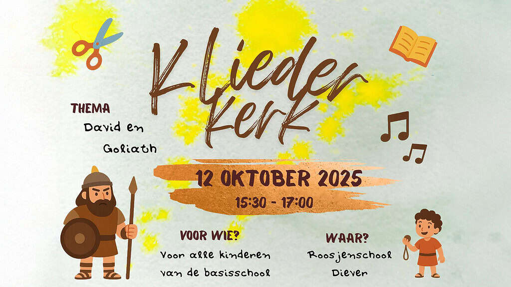 Dapper als David: Kliederkerk in Diever over David en Goliath