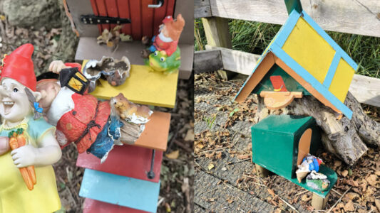 Vandalisme op kabouterpad - foto aangeleverd Vandalisme op kabouterpad - foto aangeleverd