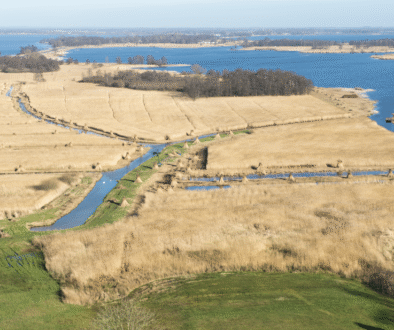 Luchtfoto van De Wieden het gebied waar drinkwater wordt gewonnen - foto aangeleverd