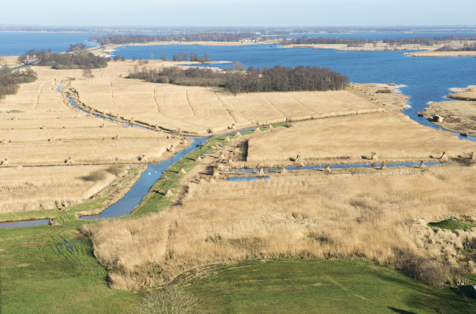 Luchtfoto van De Wieden het gebied waar drinkwater wordt gewonnen - foto aangeleverd