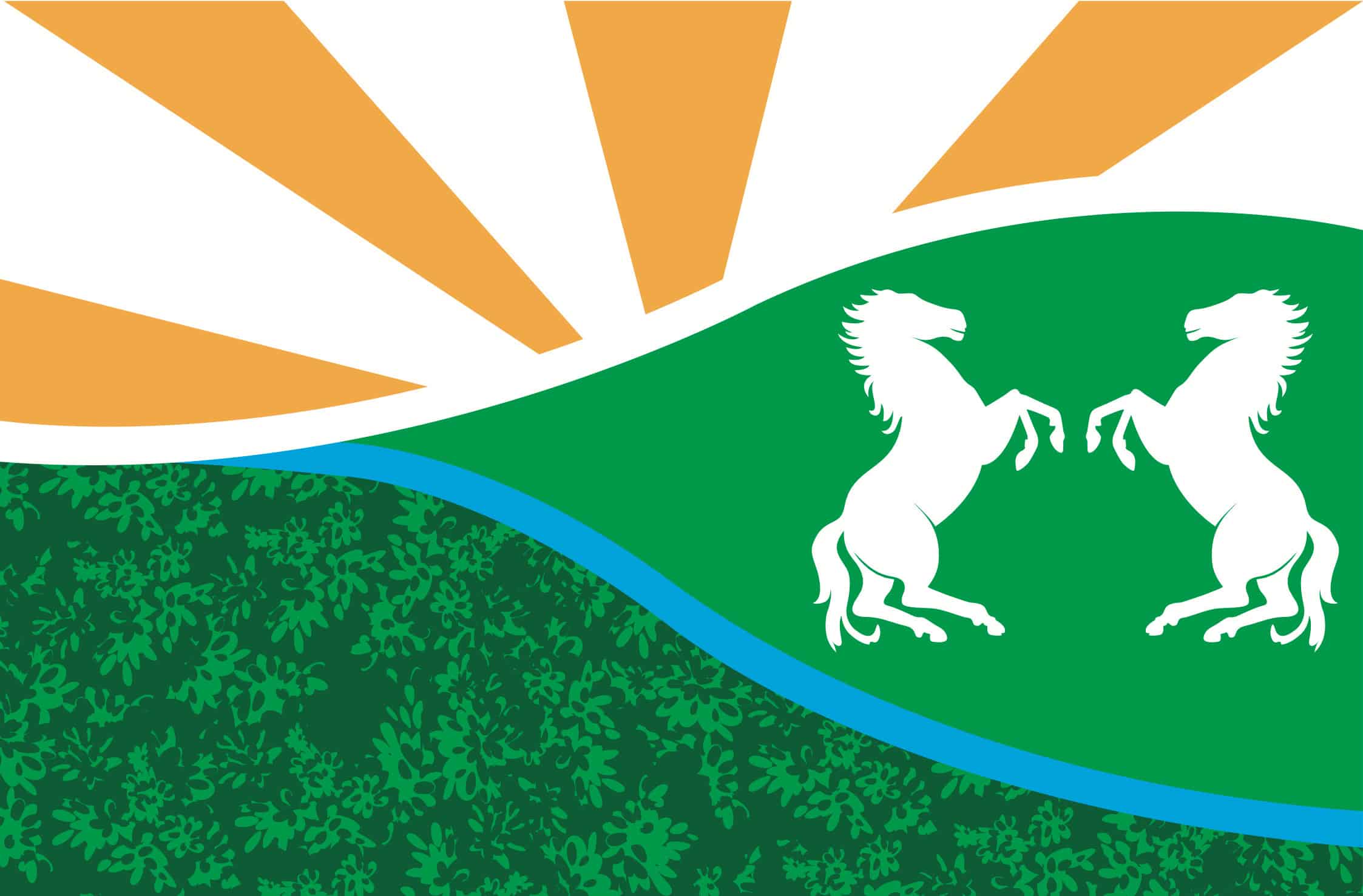 Witte Paarden en Baars vieren buurtfeest met eigen dorpsvlag
