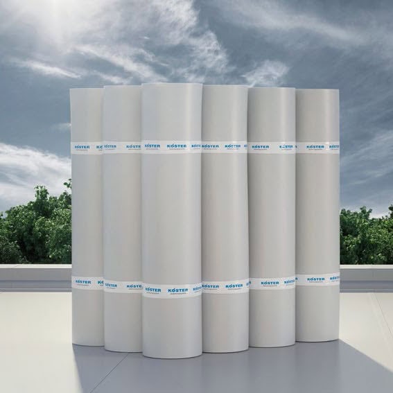 High-quality rubber roofing membranes rolled up for installation or repair, ideal for durable and weather-resistant roofs.