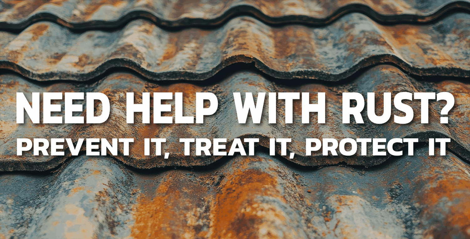 Rusty metal roof with corrosion preventing and repairing solutions for durable roofing results.