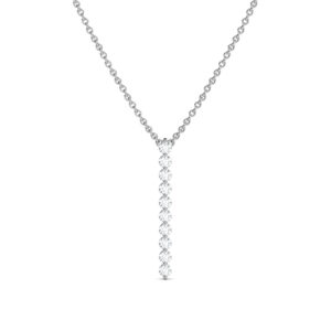 Diamond Trickle Line Necklace