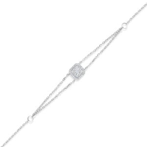 Illuminate Asscher Natural Diamond Bracelet