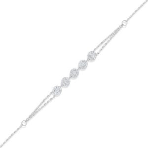 Illuminate Five-Stone Bar Natural Diamond Bracelet