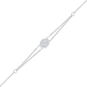 Illuminate Oval Natural Diamond Bracelet