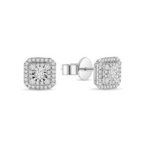 Illuminate Asscher Natural Diamond Earring