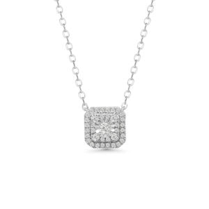 Illuminate Asscher Natural Diamond Necklace