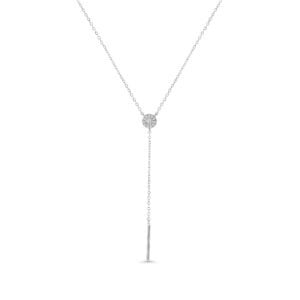 Illuminate Y-Drop Sleek Natural Diamond Necklace