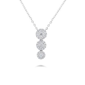 Illuminate Trio Drop Natural Diamond Necklace