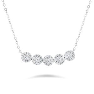 Illuminate Five-Stone Bar Natural Diamond Necklace