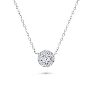 Illuminate Round Natural Diamond Necklace