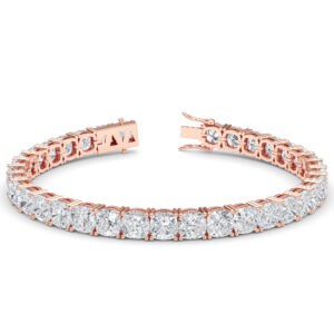 Cushion-Cut Diamond Tennis Bracelet
