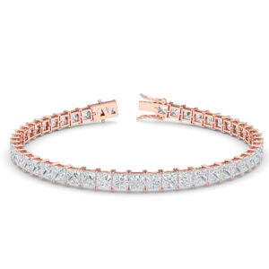 Princess-Cut Diamond Tennis Bracelet