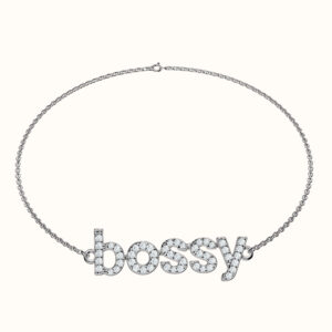 Say-It "Bossy" Diamond Bracelet