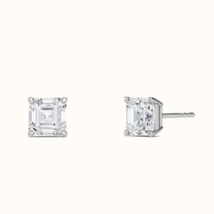 Asscher Diamond Studs