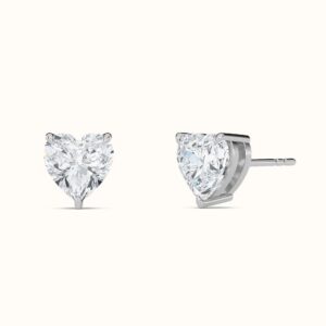 Heart Diamond Studs