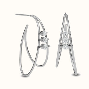 Trio Huggie Earrings