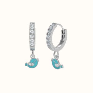Bird Hoop Earrings