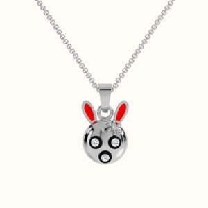 Rabbit Face Pendant Necklace
