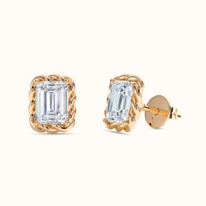 Bloom Emerald Stud Earrings