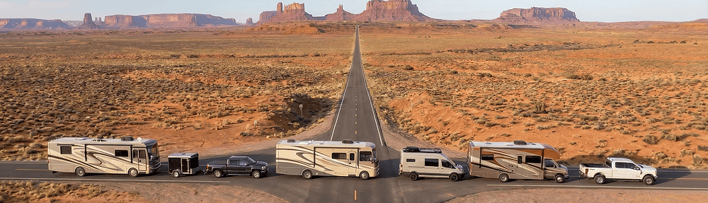 RVW FreeWheelers at Monument Valley, Arizona.
