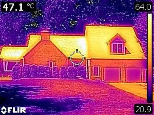 Thermal imaging of single-family home