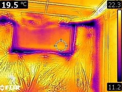 Thermal imaging of window heat loss