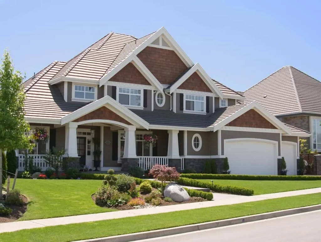 Single-family home with a double garage