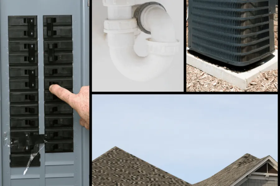 Four grid of home components