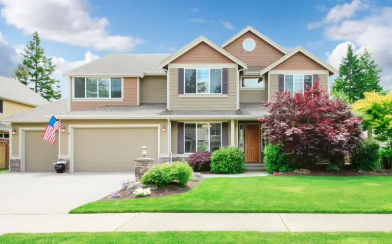 Single-family home with two car garage