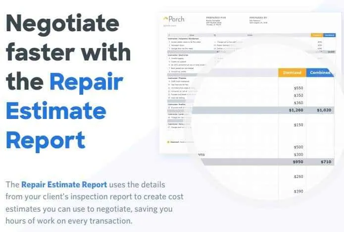 Repair Estimate Report infographic
