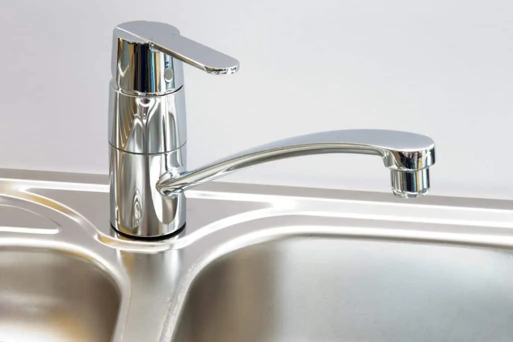 Silver Kitchen sink faucet