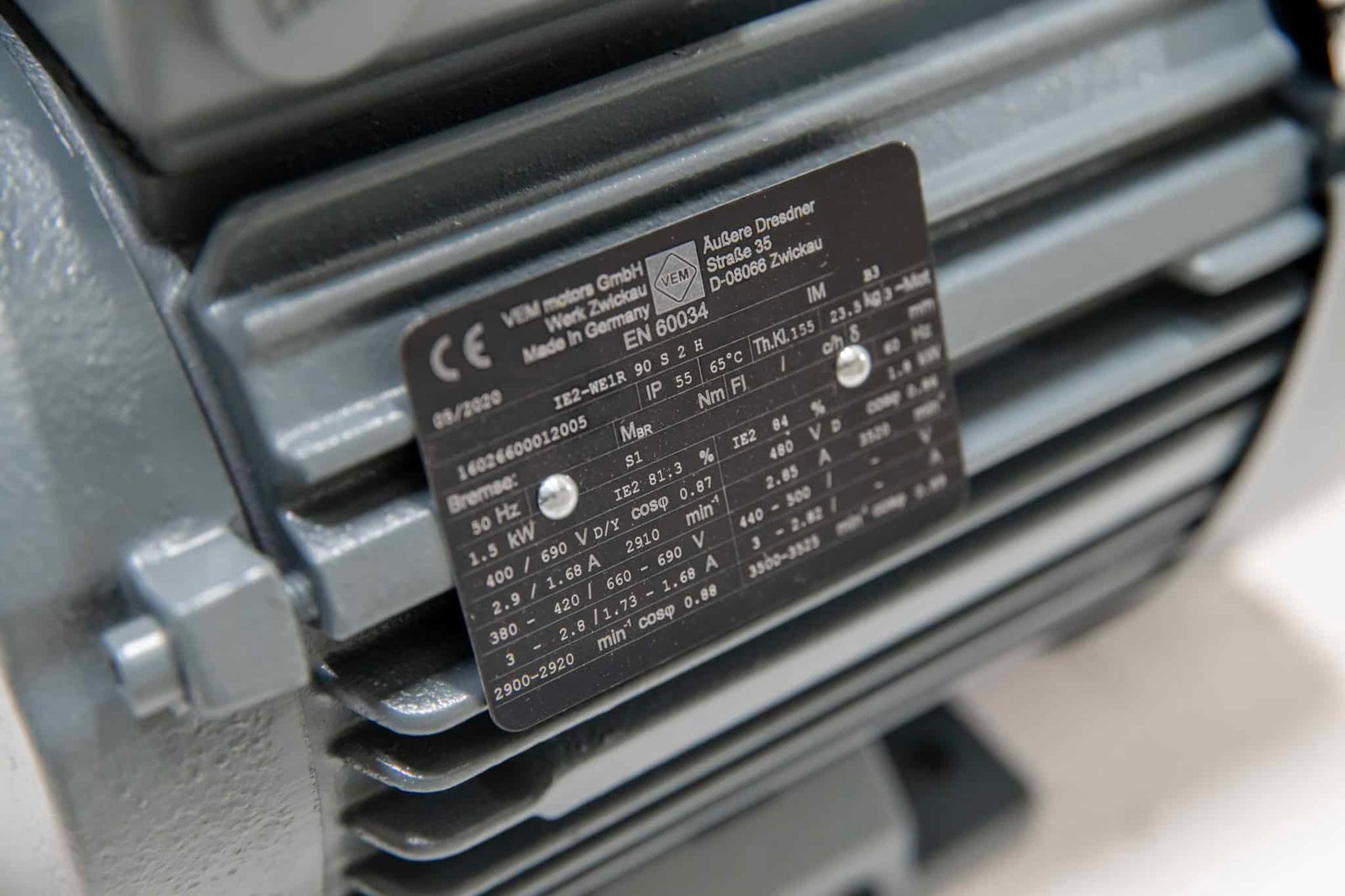 VEM motors IE2-WE1R 1,5 kW – Saksalaista teollisuuslaatua - Image 5