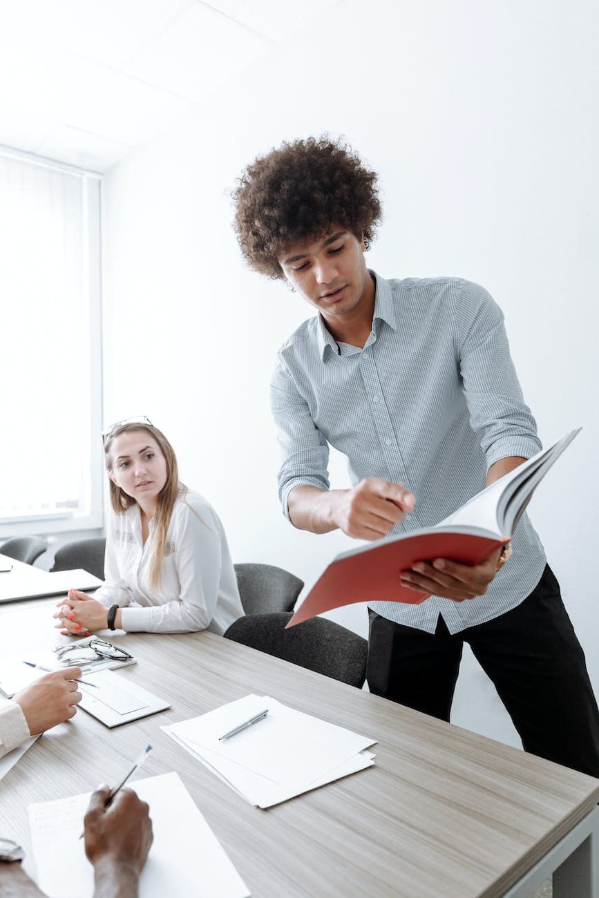 people in a meeting