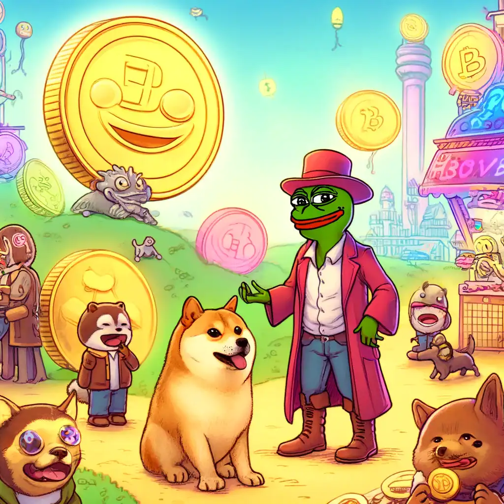 Meme coins began as playful experiments in the cryptocurrency space, with Dogecoin, created in 2013, standing as the iconic progenitor. Initially designed to mock the burgeoning crypto industry and its sometimes overly serious demeanor, Dogecoin's Shiba Inu mascot quickly became a symbol of crypto fun and community spirit.