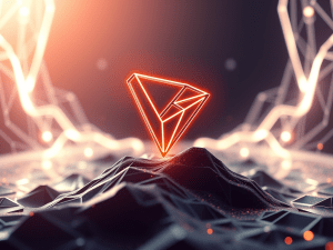 Neon diamond symbol representing financial freedom and wealth generation through Sakkemoto's investment strategies and digital assets.
