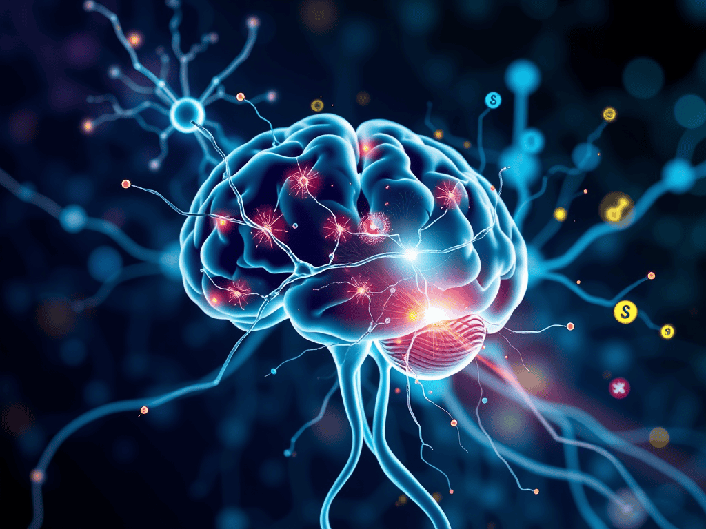 Neural network illustration symbolizing financial growth strategies for achieving financial freedom with Sakkemoto.