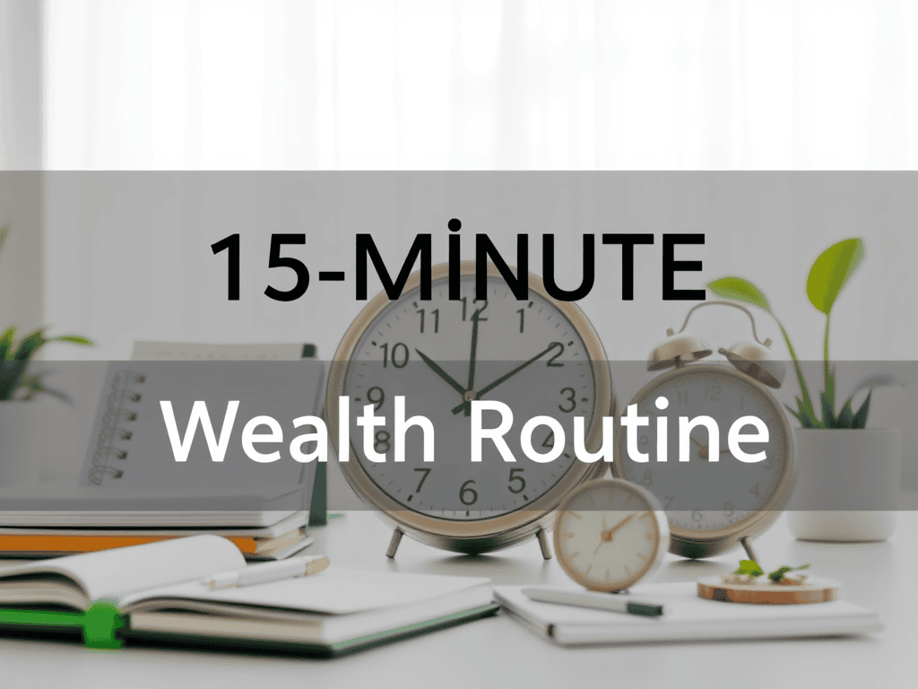 15-minute wealth routine for financial freedom with Sakkemoto, quick and effective personal finance strategies to build wealth and achieve financial independence.